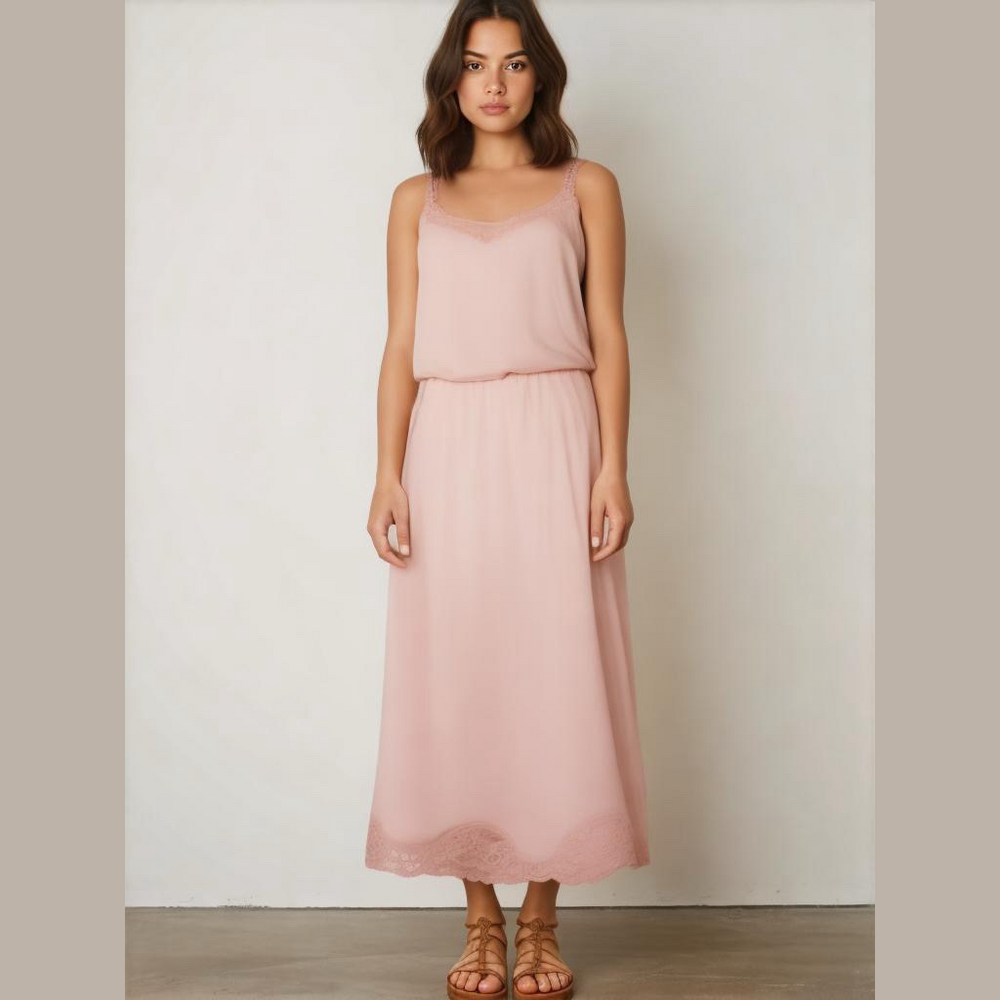 Vanity Fair Cream Lace Hem Slip Skirt Vintage